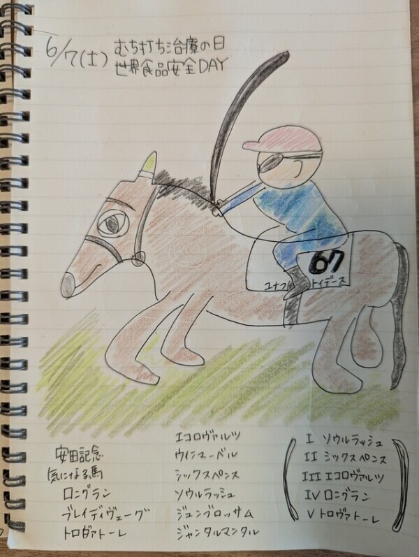 6/7むち打ちの日🏇🏁