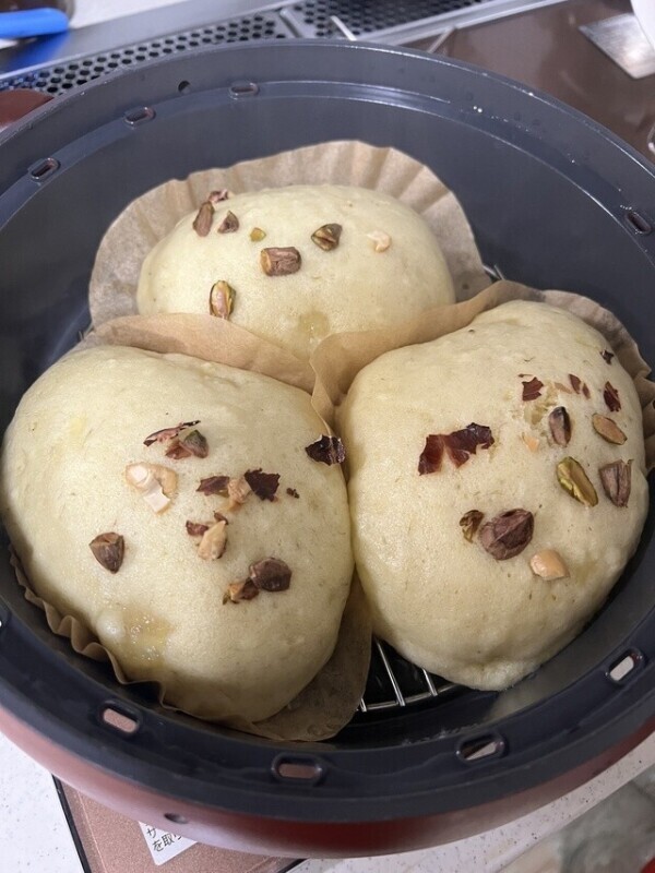 バナナ蒸しパン作ってみた❣️