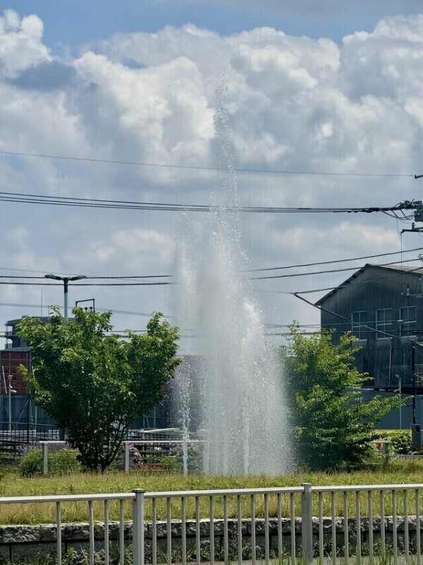 噴水だ‼️⛲️