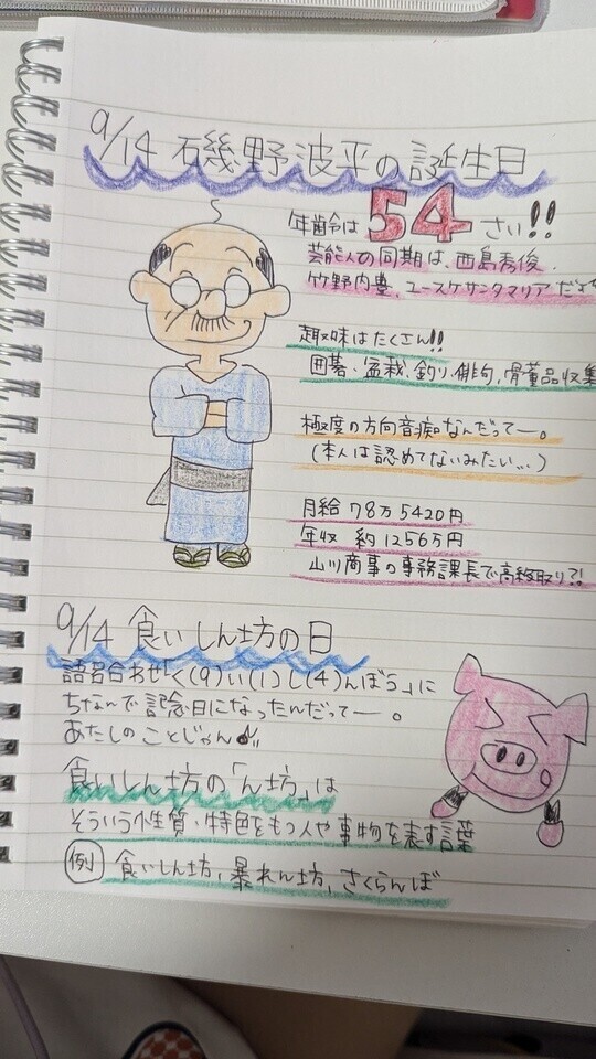 9/14食いしん坊な磯野波平の誕生日🎂