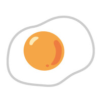 ハムエッグの匂い