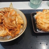 何故かダブルかき揚げ