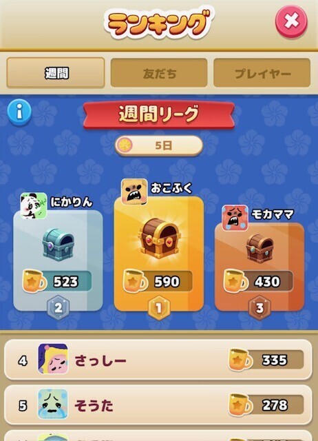 ランキング