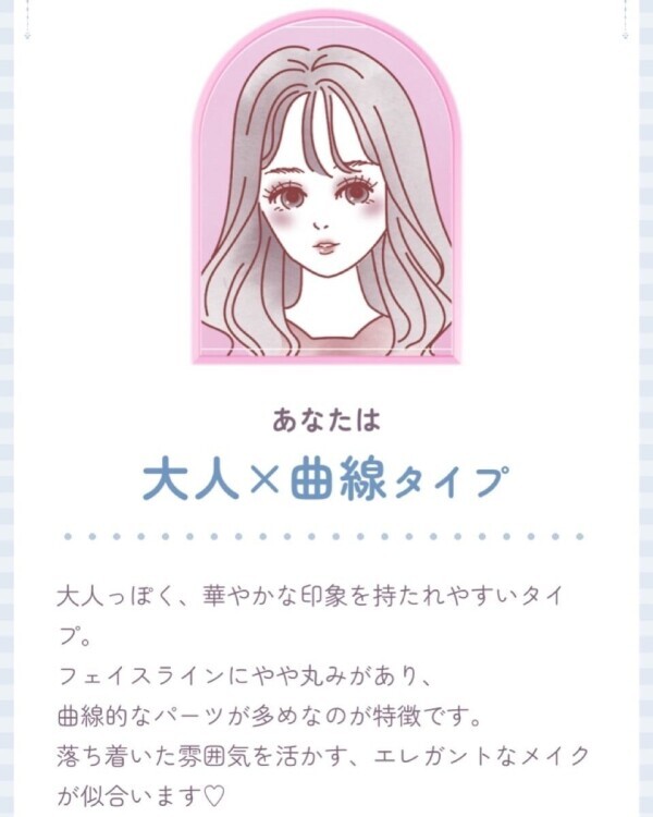 顔型パーツ診断
