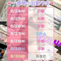今週のシフトだよ〜🍒🎀