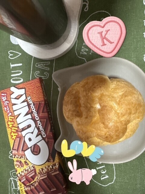シュークリームとチョコ