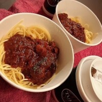 粗挽きビーフの絶品ボロネーゼ