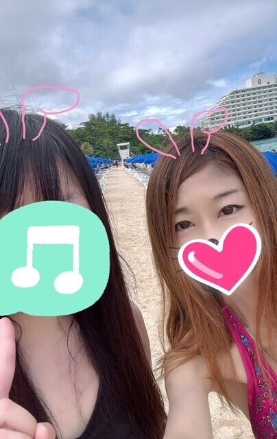 沖縄写メビーチでツーショ編