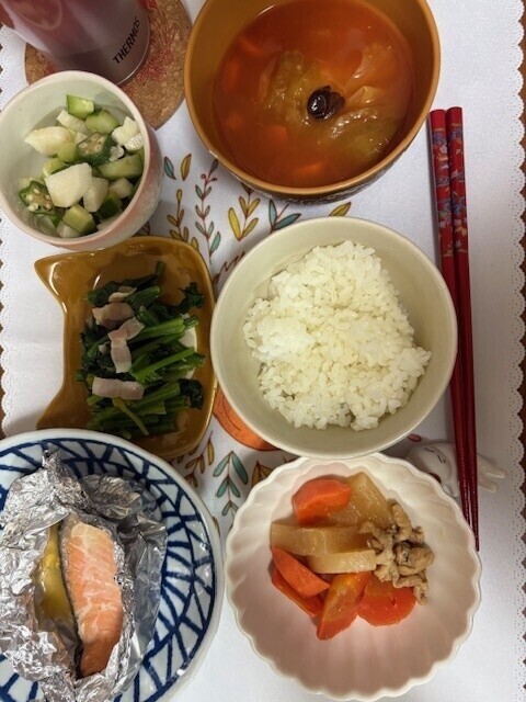 数日前の夜ゴハンとテーマパーク写メ