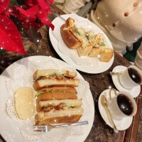 スイーツの前に