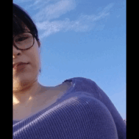 声あり ノーブラ散歩