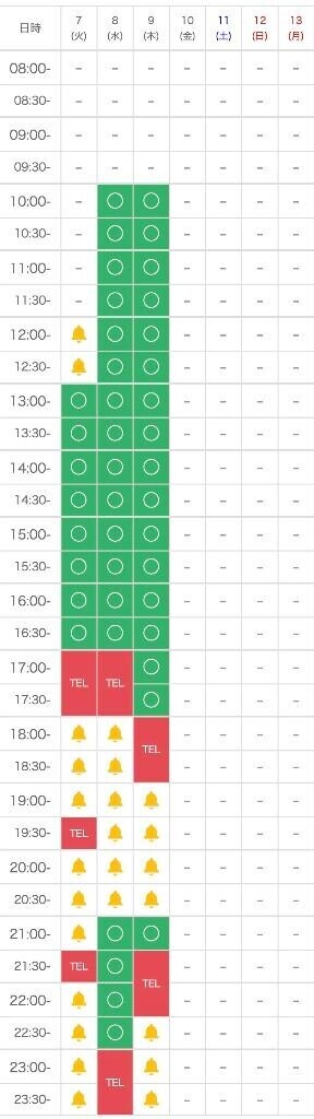 まだ空いてるよ??♀?