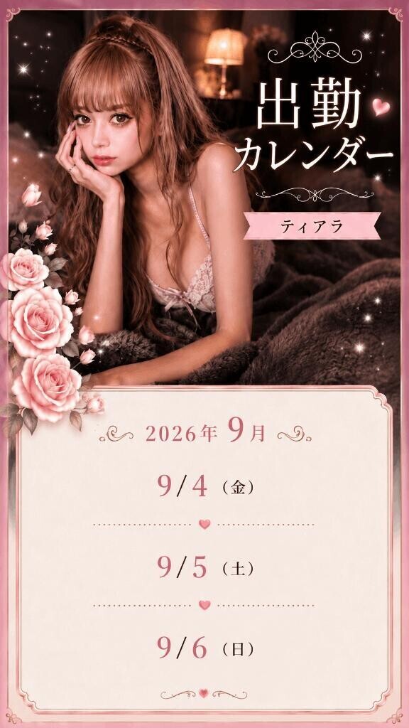 9月の出勤予定?
