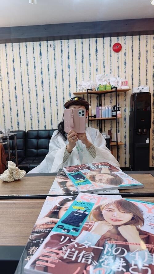 前髪パーマかけました☺️