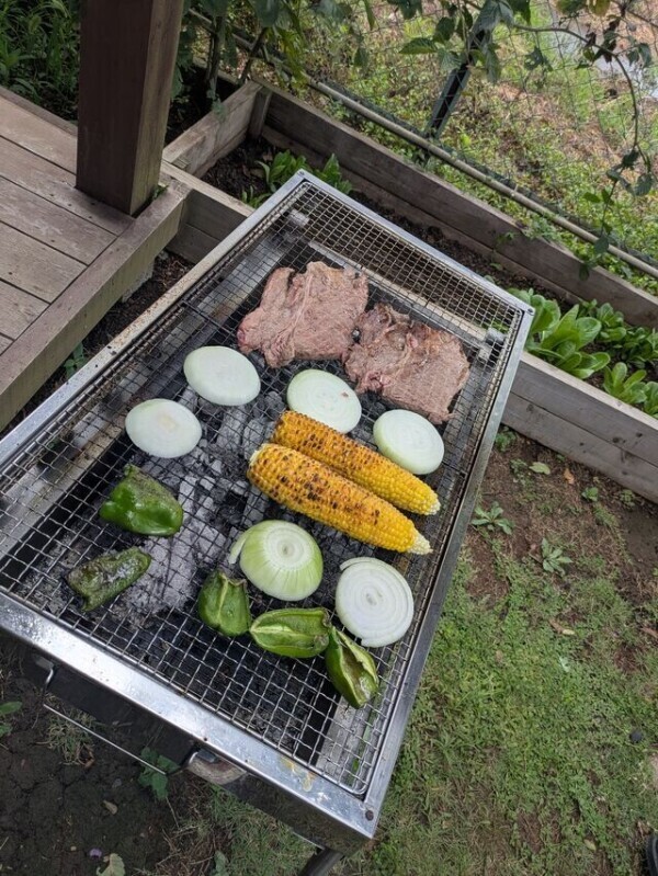 地元の友達とBBQ🥓
