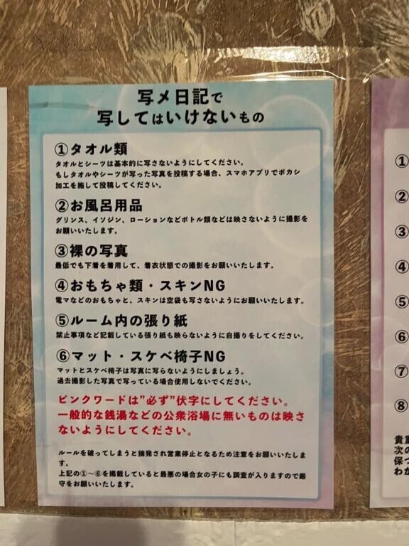 【写メ日記について】