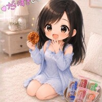 ぬれ煎餅デビュー?