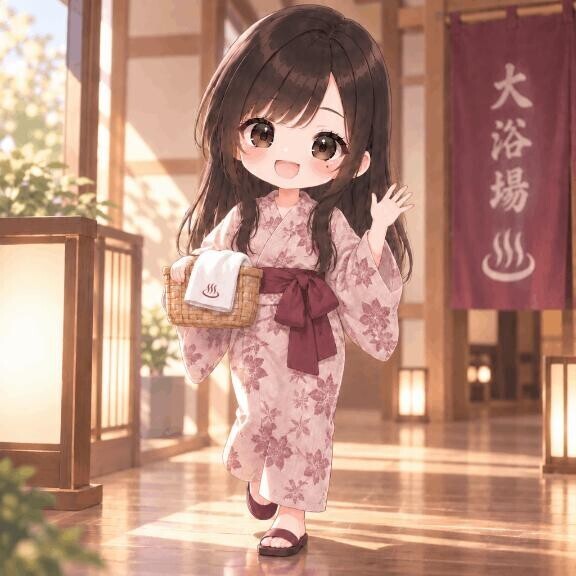 朝風呂?
