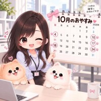 10月の確定お休み日?