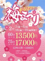 ホワイトの梅まつり