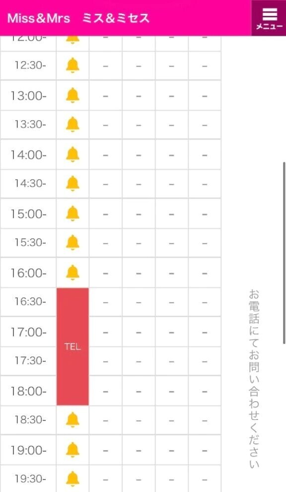 当日枠【16時】1枠のみ