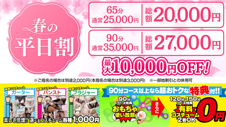 ハピドリ水戸 春の平日割