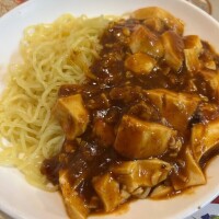 こちら念願の麻婆豆腐餡掛け麺