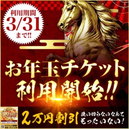 待望のお年玉チケット解禁！