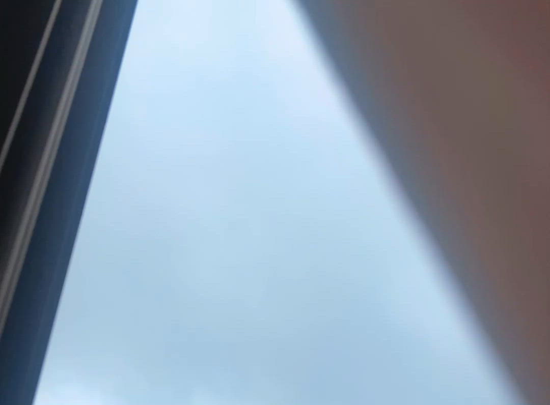 台風前のお外