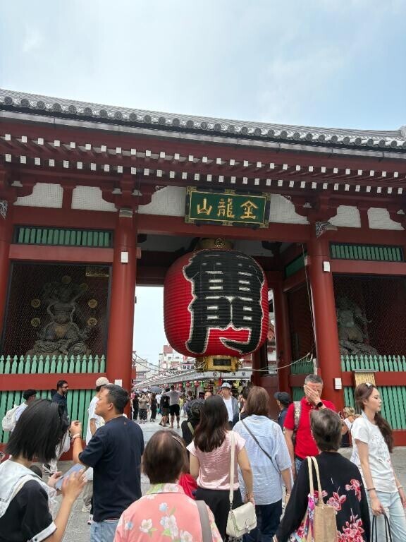 今浅草に来てるよ