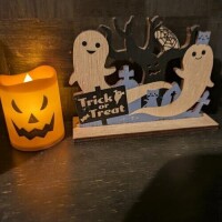 10月最後の日に　これって光るのね　笑