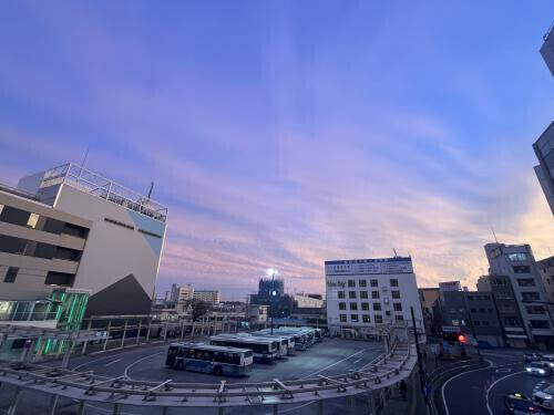 夕陽が綺麗でした。