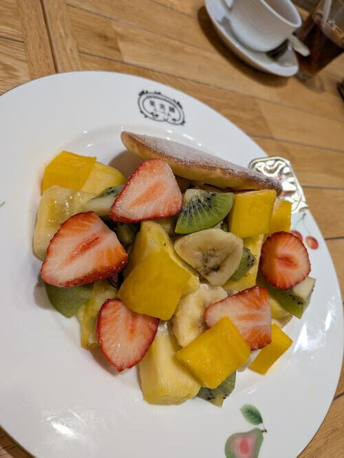 パンケーキと紅茶とオーラス