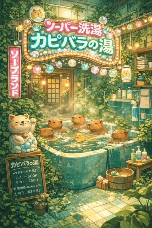 ソーパー銭湯カピバラの湯??