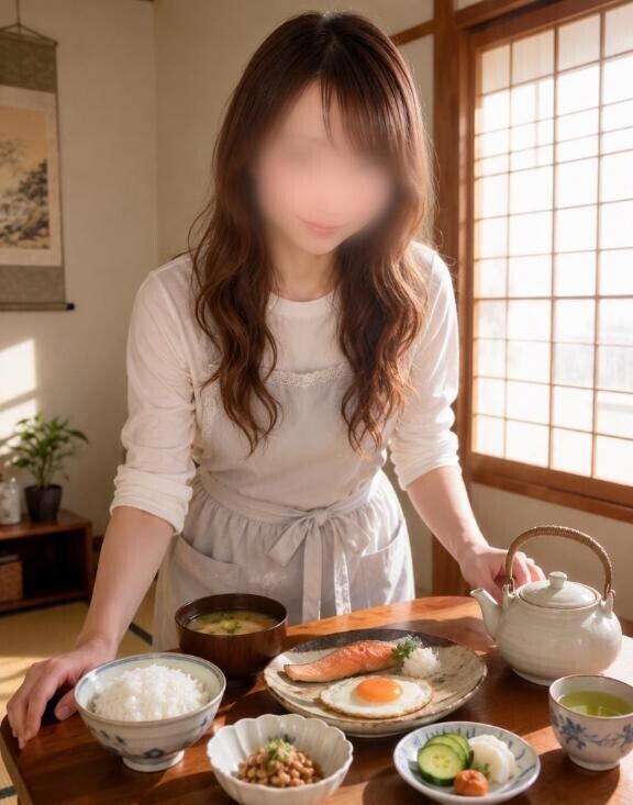 朝ごはん出来たから起きてー????