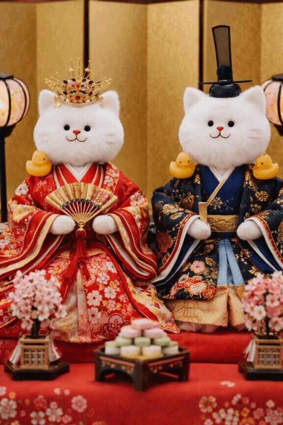 お内裏様とお猫様～。