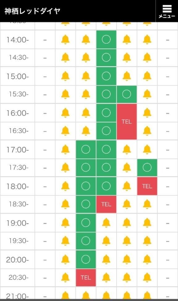 大きく空きました！