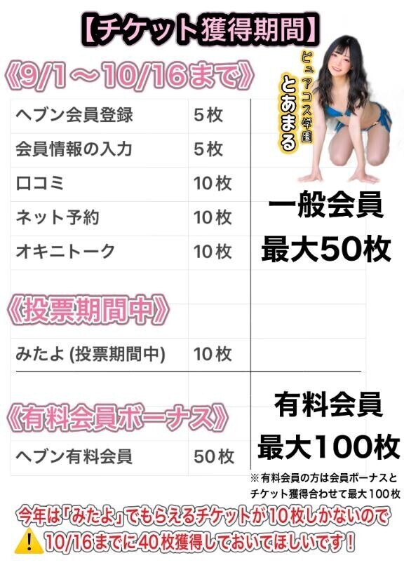 ?チケット集めてね???