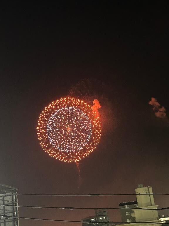 土浦の花火はじめてみた！