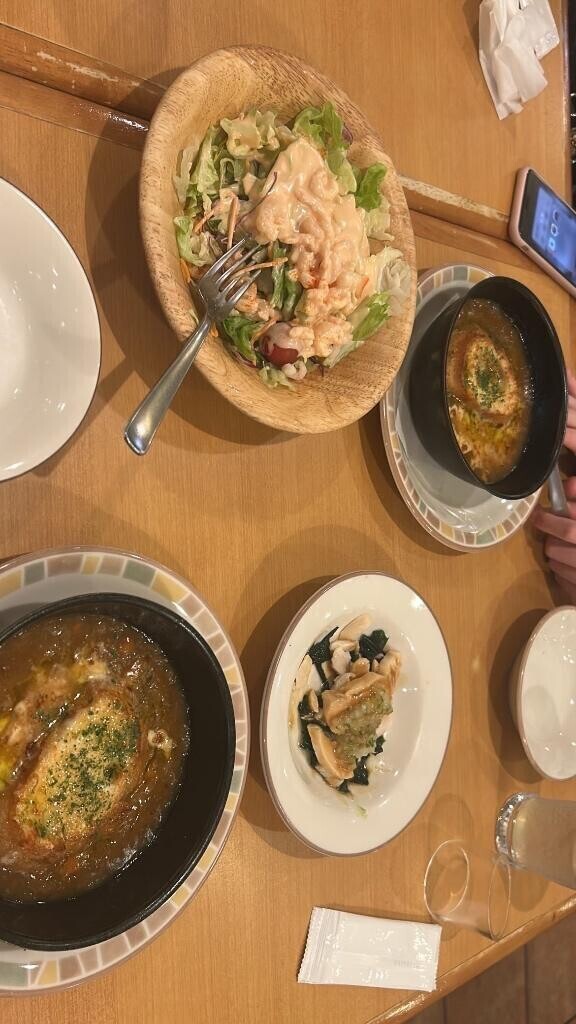 今日はご飯食べてきたよ～?