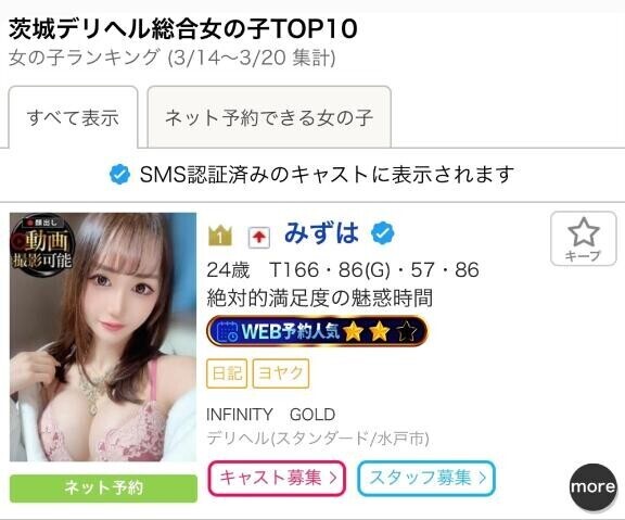 茨城県デリ嬢1位??