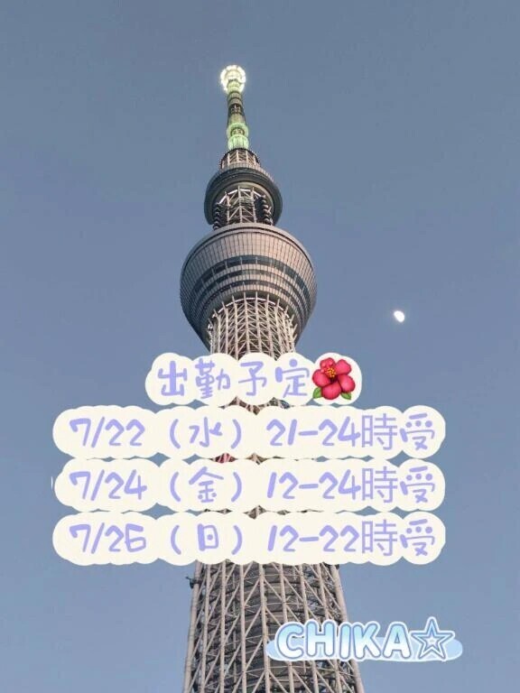 来週の出勤予定🎵