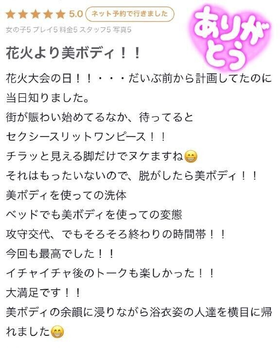 【お礼写メ日記】