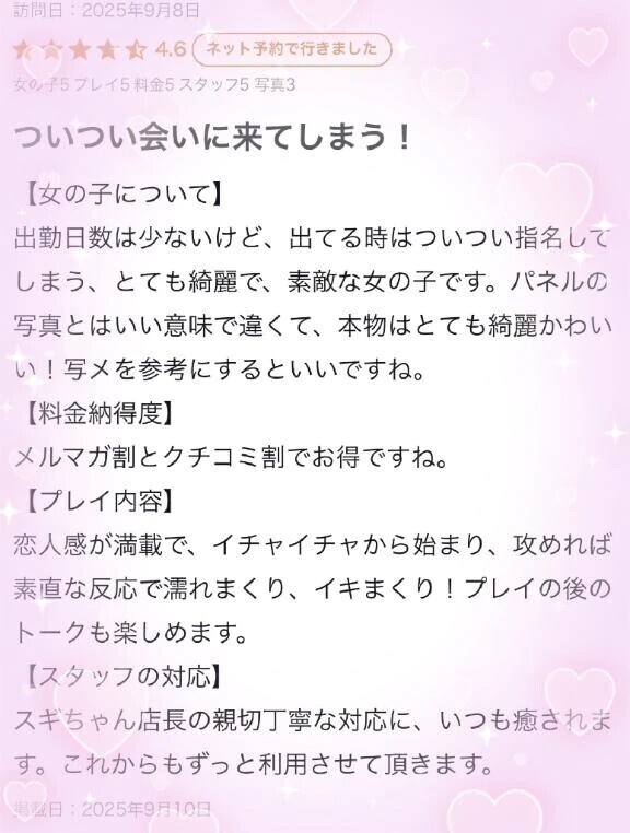 【お礼写メ日記】