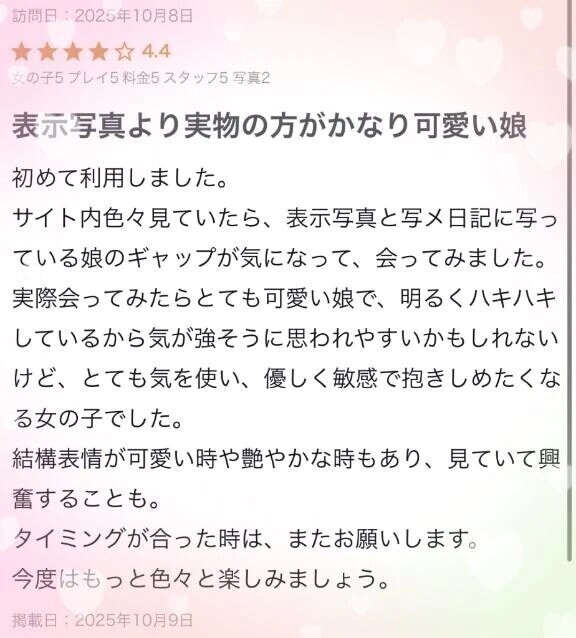 【お礼写メ日記】