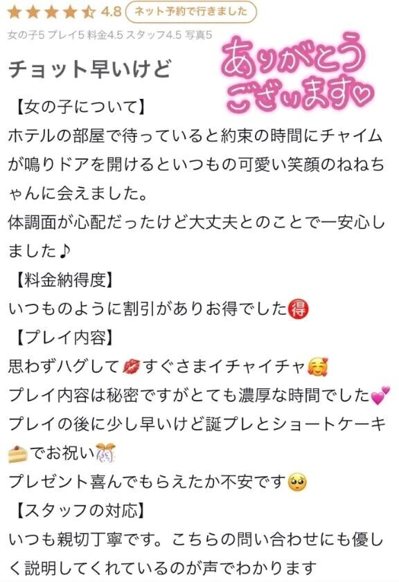 ありがとうございます♡