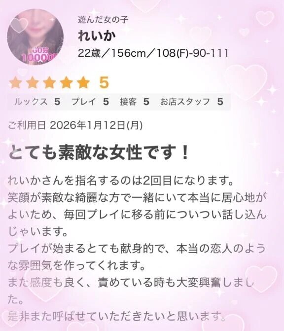 口コミありがとです❤︎