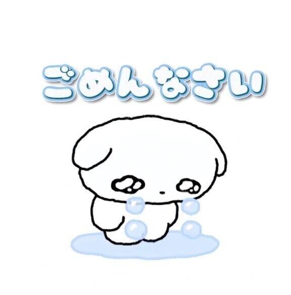 ごめんなさい😢