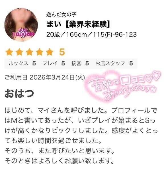 口コミありがとう💕