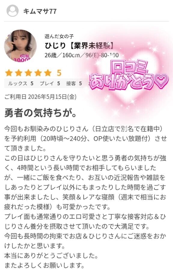 口コミありがとう♡